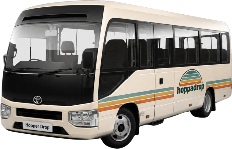 The hoppadrop bus